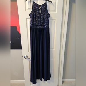 Elegant Navy Blue Dress